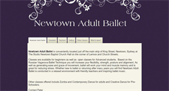 Desktop Screenshot of newtownadultballet.com.au
